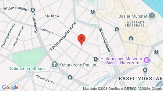 Apartments for rent i Basel-Stadt - kort over placeringen