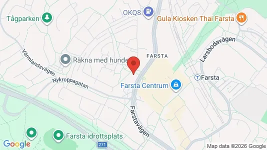 Apartments for rent i Nacka - kort over placeringen
