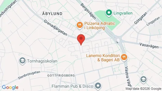 Apartments for rent i Linköping - kort over placeringen