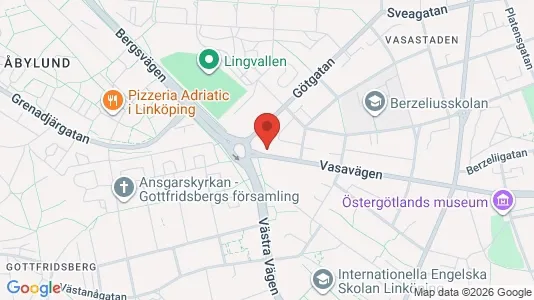 Apartments for rent i Linköping - kort over placeringen