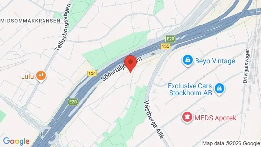 Apartments for rent i Stockholm South - kort over placeringen