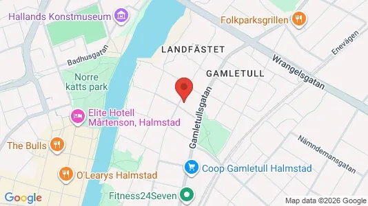 Apartments for rent i Halmstad - kort over placeringen