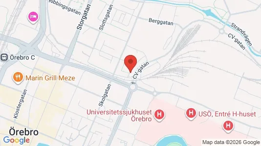 Apartments for rent i Örebro - kort over placeringen