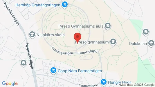 Apartments for rent i Tyresö - kort over placeringen