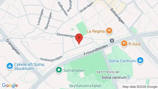 Apartments for rent i Solna - kort over placeringen