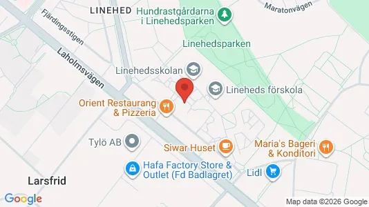 Apartments for rent i Halmstad - kort over placeringen