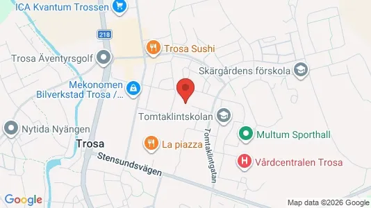 Apartments for rent i Trosa - kort over placeringen
