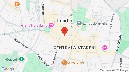 Apartments for rent i Lund - kort over placeringen