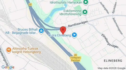 Apartments for rent i Helsingborg - kort over placeringen