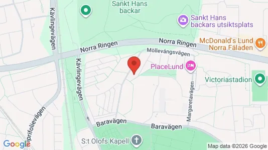 Apartments for rent i Lund - kort over placeringen