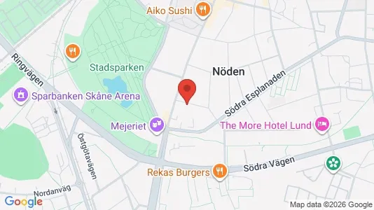 Apartments for rent i Lund - kort over placeringen