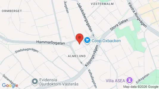 Apartments for rent i Västerås - kort over placeringen