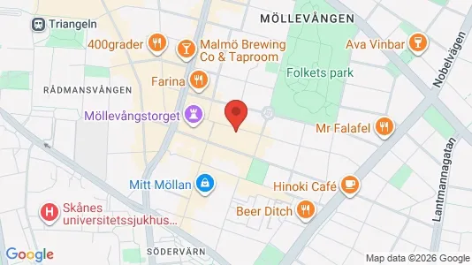Apartments for rent i Malmö City - kort over placeringen