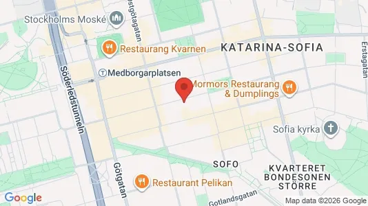 Apartments for rent i Södermalm - kort over placeringen