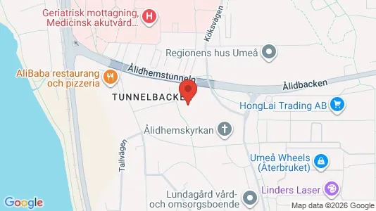 Apartments for rent i Umeå - kort over placeringen