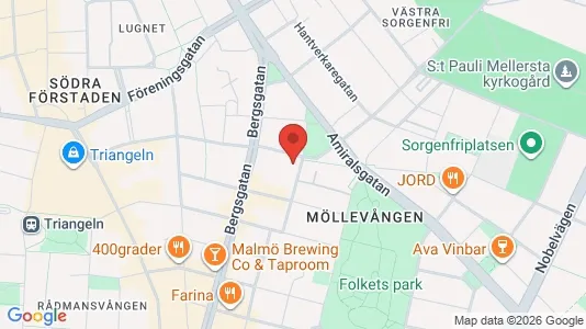 Apartments for rent i Malmö City - kort over placeringen