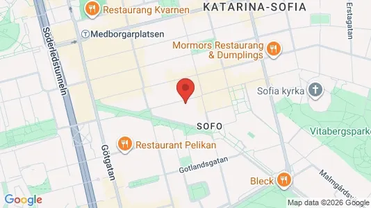 Apartments for rent i Södermalm - kort over placeringen