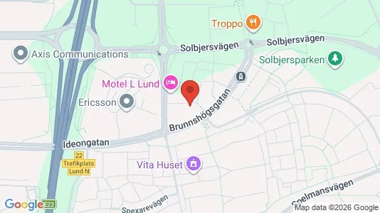 Apartments for rent i Lund - kort over placeringen