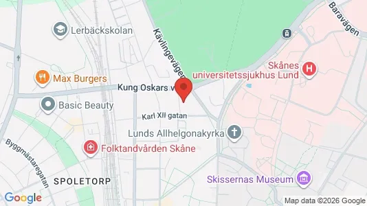 Apartments for rent i Lund - kort over placeringen