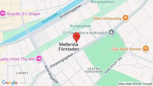 Apartments for rent i Malmö City - kort over placeringen