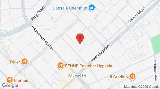Apartments for rent i Uppsala - kort over placeringen
