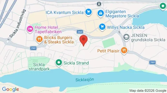 Apartments for rent i Nacka - kort over placeringen