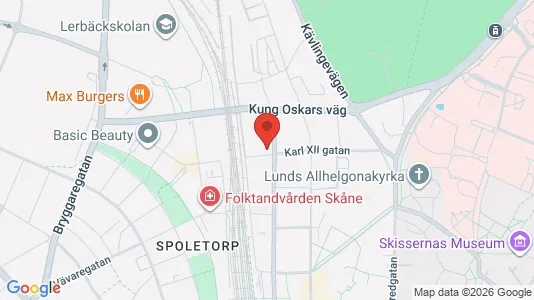 Apartments for rent i Lund - kort over placeringen