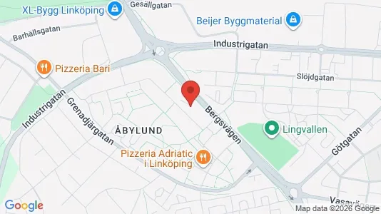 Apartments for rent i Linköping - kort over placeringen