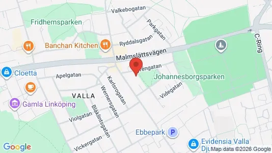 Apartments for rent i Linköping - kort over placeringen
