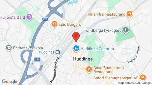 Apartments for rent i Huddinge - kort over placeringen