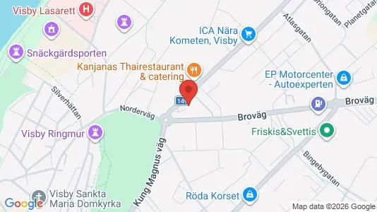 Apartments for rent i Gotland - kort over placeringen