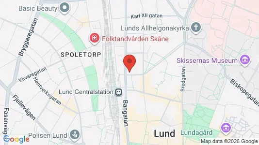 Apartments for rent i Lund - kort over placeringen