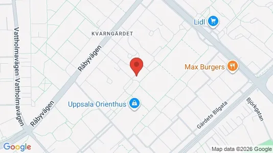 Apartments for rent i Uppsala - kort over placeringen