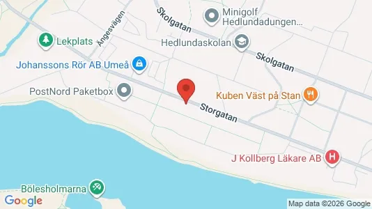 Apartments for rent i Umeå - kort over placeringen