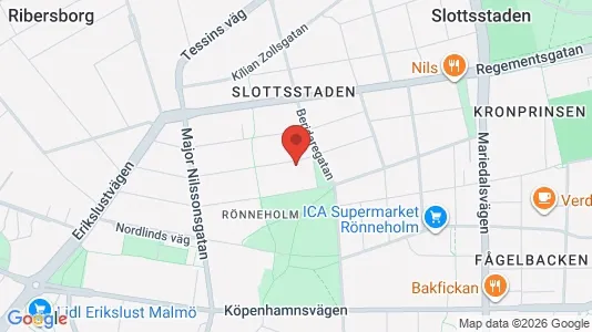 Apartments for rent i Malmö City - kort over placeringen