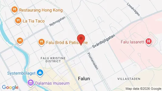 Apartments for rent i Falun - kort over placeringen
