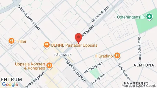 Apartments for rent i Uppsala - kort over placeringen