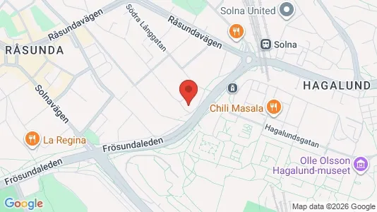 Apartments for rent i Solna - kort over placeringen
