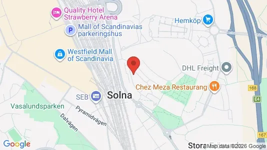 Apartments for rent i Solna - kort over placeringen
