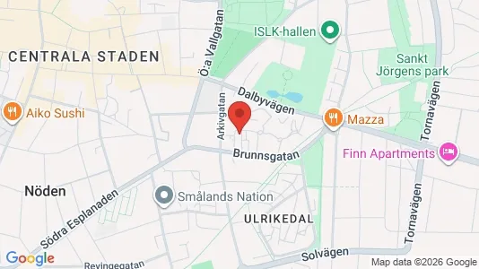 Apartments for rent i Lund - kort over placeringen