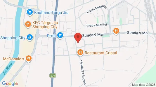 Apartments for rent i Târgu Jiu - kort over placeringen
