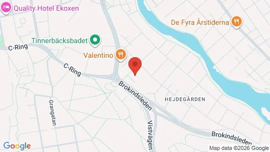 Apartments for rent i Linköping - kort over placeringen