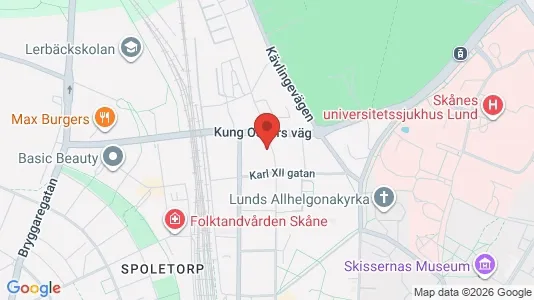 Apartments for rent i Lund - kort over placeringen