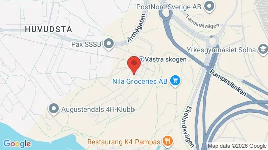 Apartments for rent i Solna - kort over placeringen