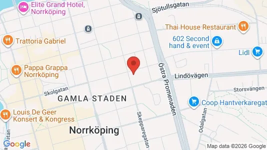 Apartments for rent i Norrköping - kort over placeringen