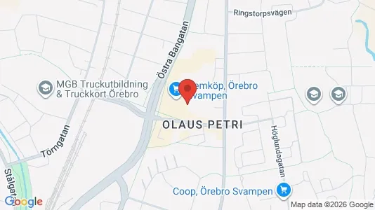 Apartments for rent i Örebro - kort over placeringen