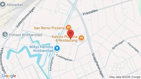 Apartments for rent i Kristianstad - kort over placeringen