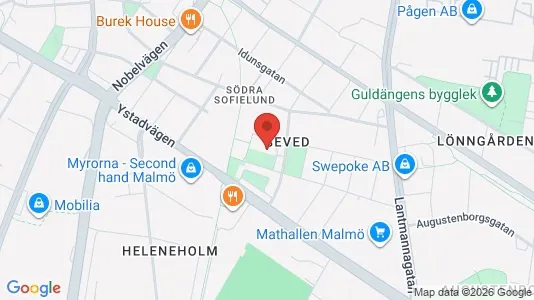 Apartments for rent i Sofielund - kort over placeringen