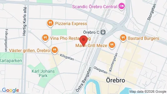 Apartments for rent i Örebro - kort over placeringen