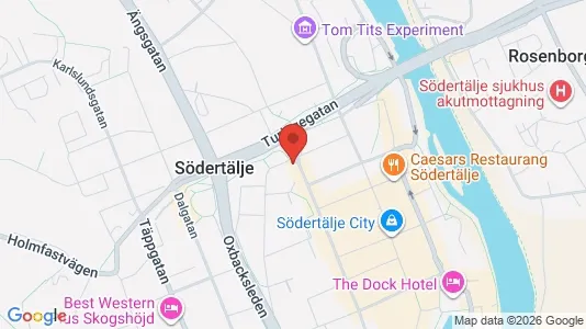 Apartments for rent i Södertälje - kort over placeringen